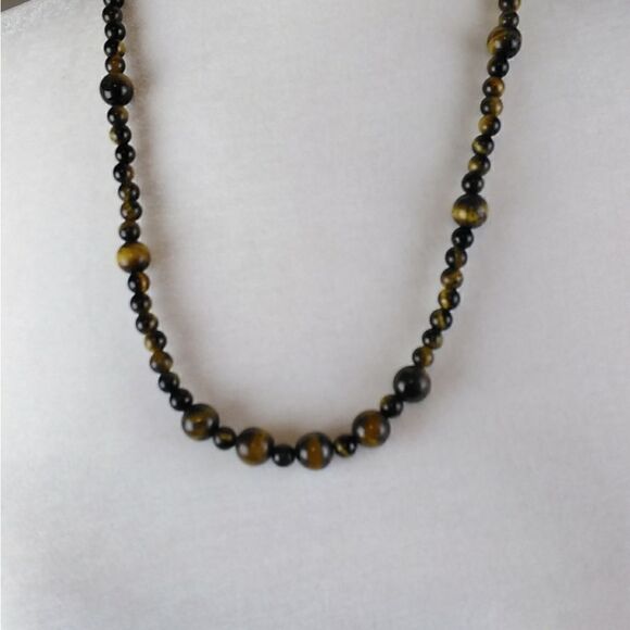 Tiger's Eye beaded Necklace  - Picture 1 of 5